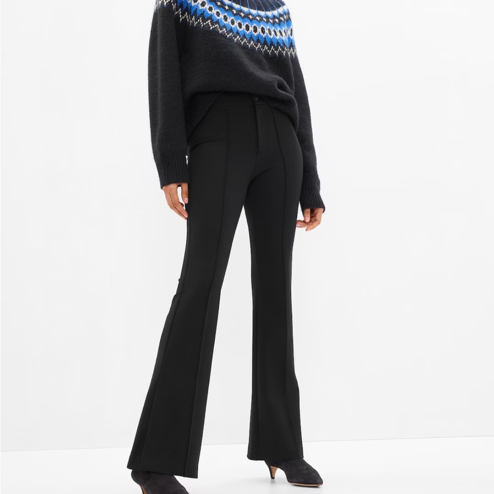 Gap Split Hem Flare Ponte Pants